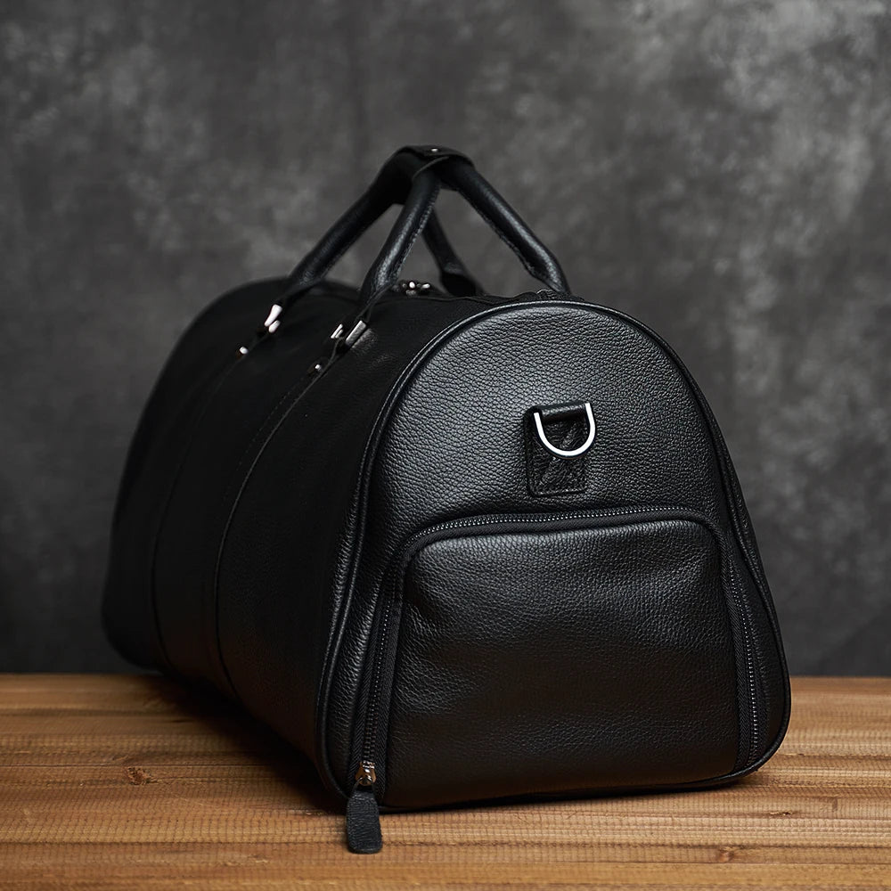 Sac de voyage cuir avec compartiment chaussures