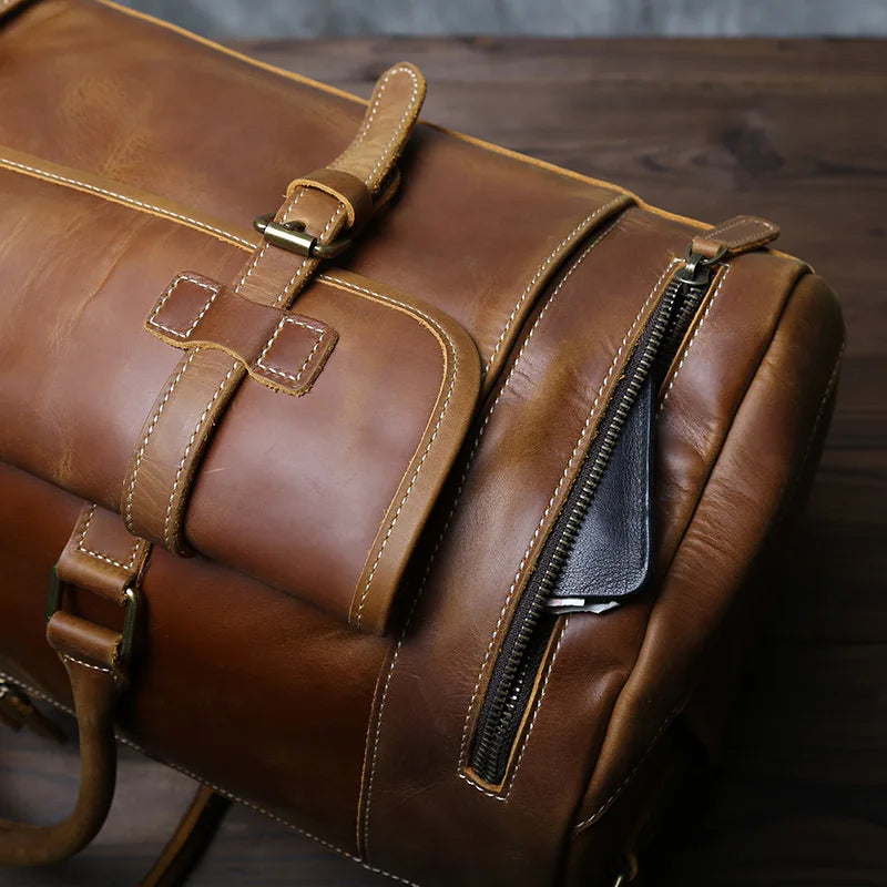 Sac de voyage ancien en cuir