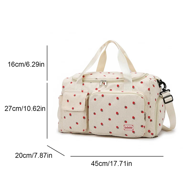 Sac de voyage côtelé
