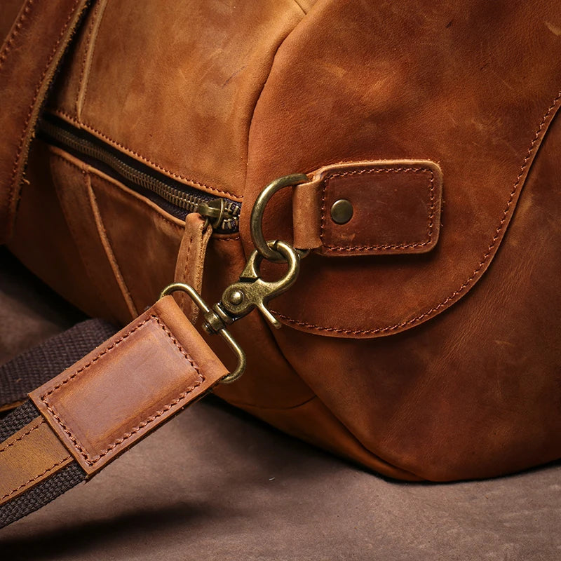 Sac de voyage homme cuir marron