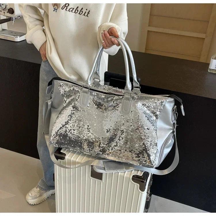 Sac de voyage femme paillette