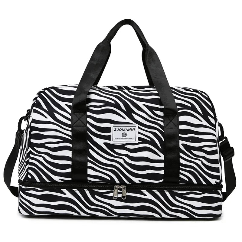 Sac de voyage zèbre