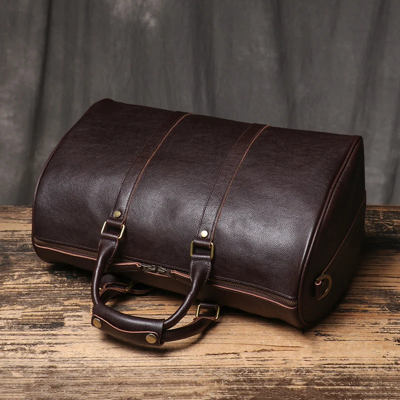 Sac de voyage homme noir cuir