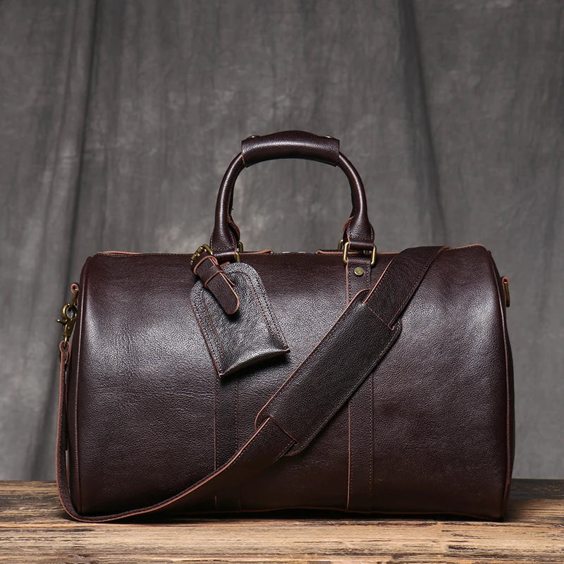 Sac de voyage homme noir cuir