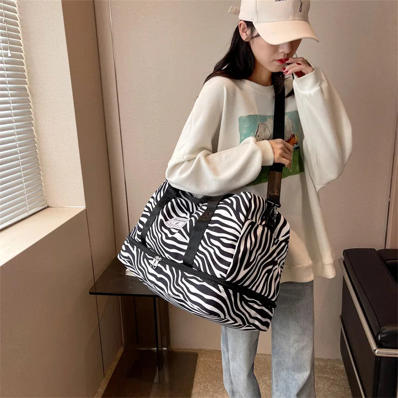 Sac de voyage zèbre