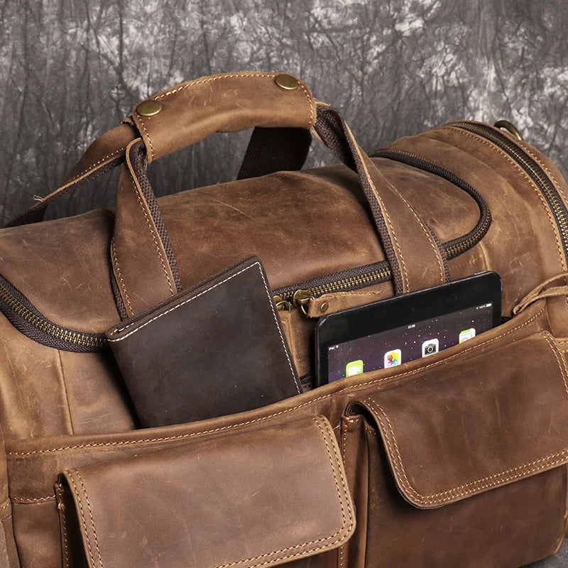 Sac voyage weekend homme cuir