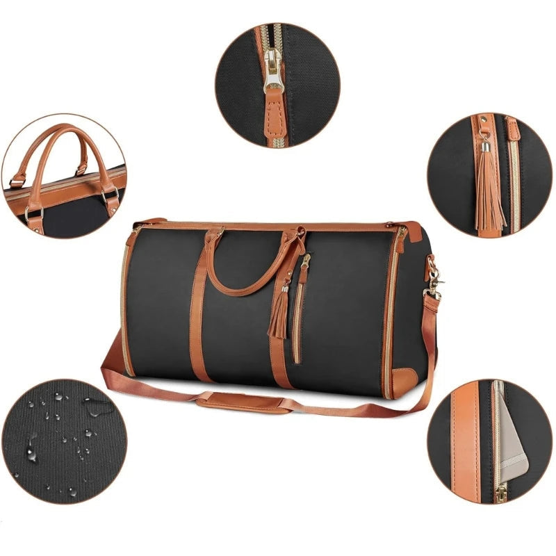 Sac de voyage femme marron