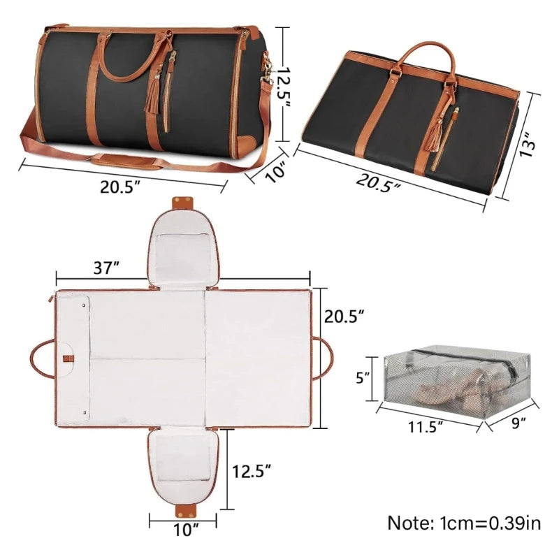 Sac de voyage femme marron