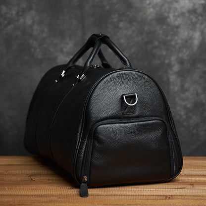 Sac de voyage cuir avec compartiment chaussures