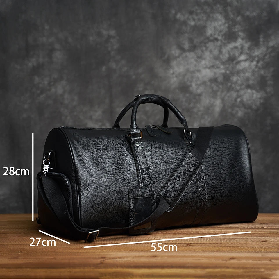 Sac de voyage cuir avec compartiment chaussures