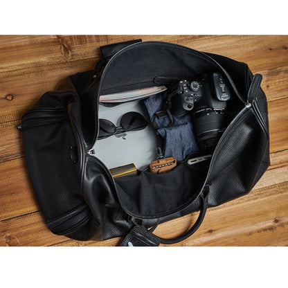 Sac de voyage cuir avec compartiment chaussures