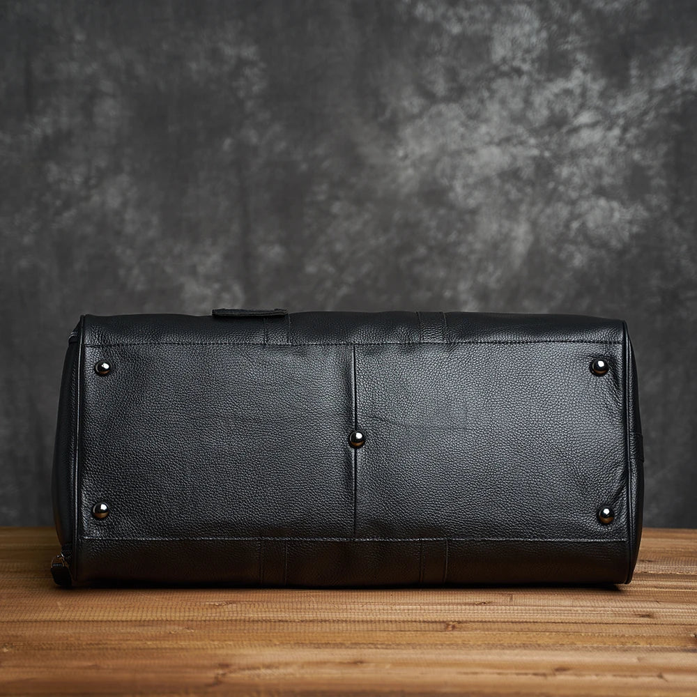 Sac de voyage cuir avec compartiment chaussures