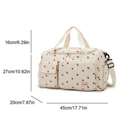 Sac de voyage côtelé