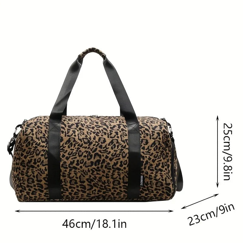 Sac de voyage femme leopard