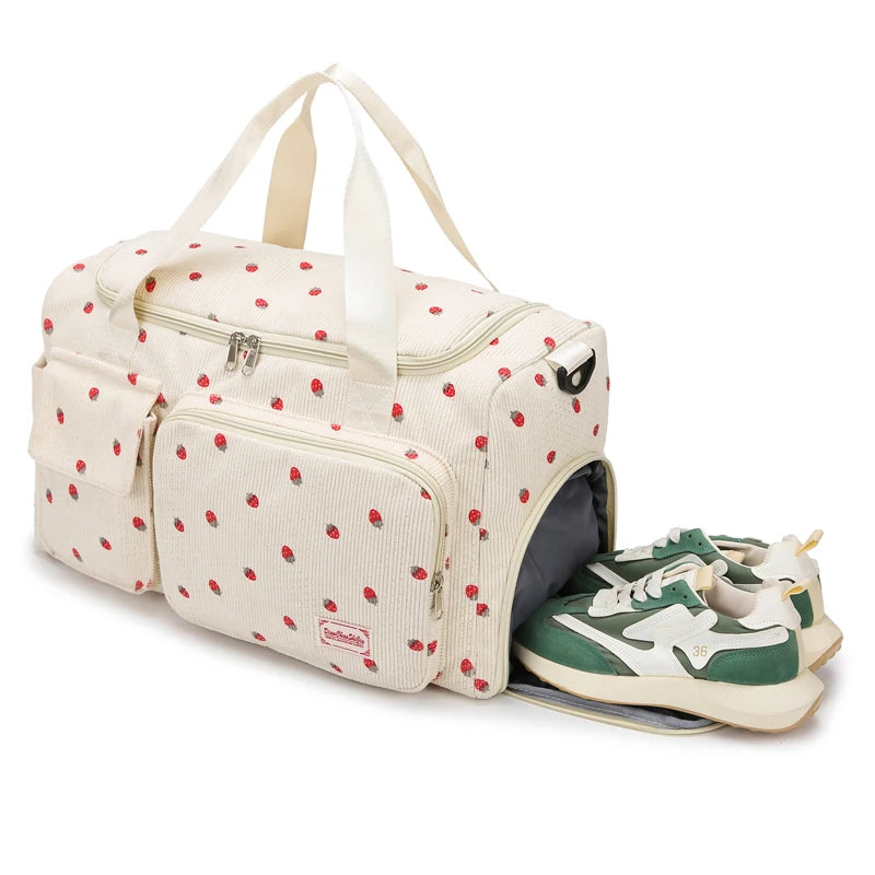 Sac de voyage côtelé