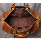 Sac de voyage femme cuir marron