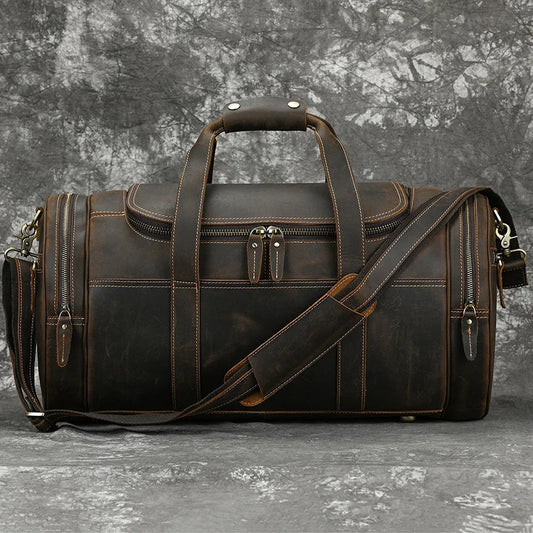 Grand sac de voyage homme cuir