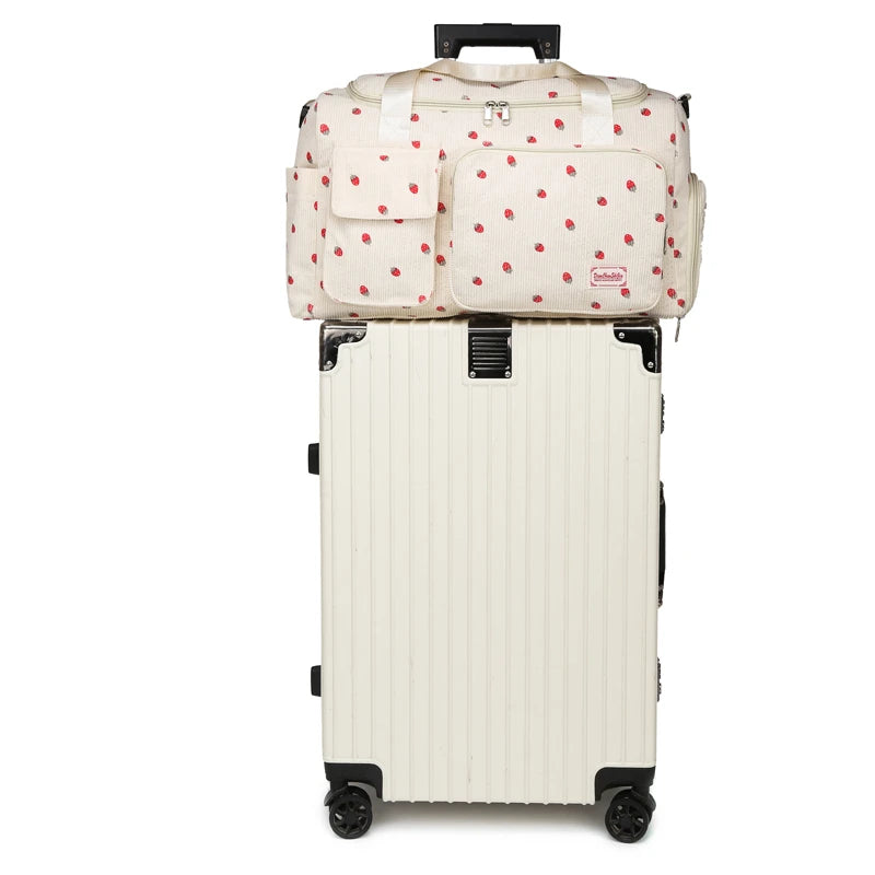 Sac de voyage côtelé