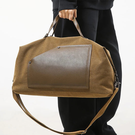 Sac voyage cuir camel