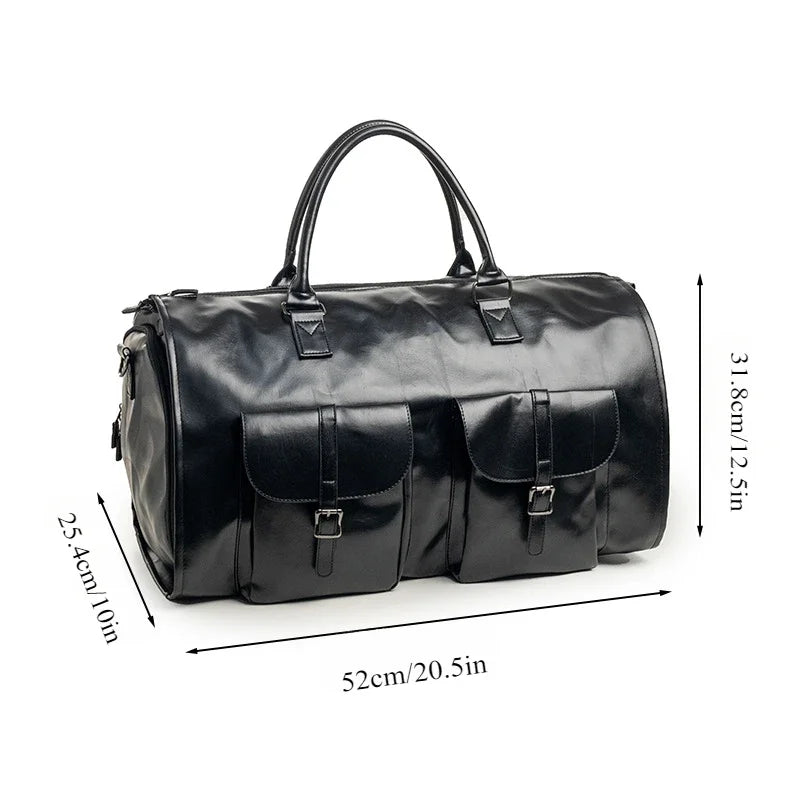 Sac voyage cuir rond