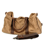 Sac de voyage homme toile et cuir
