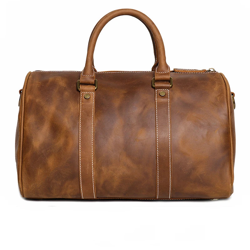 Sac de voyage homme cuir camel