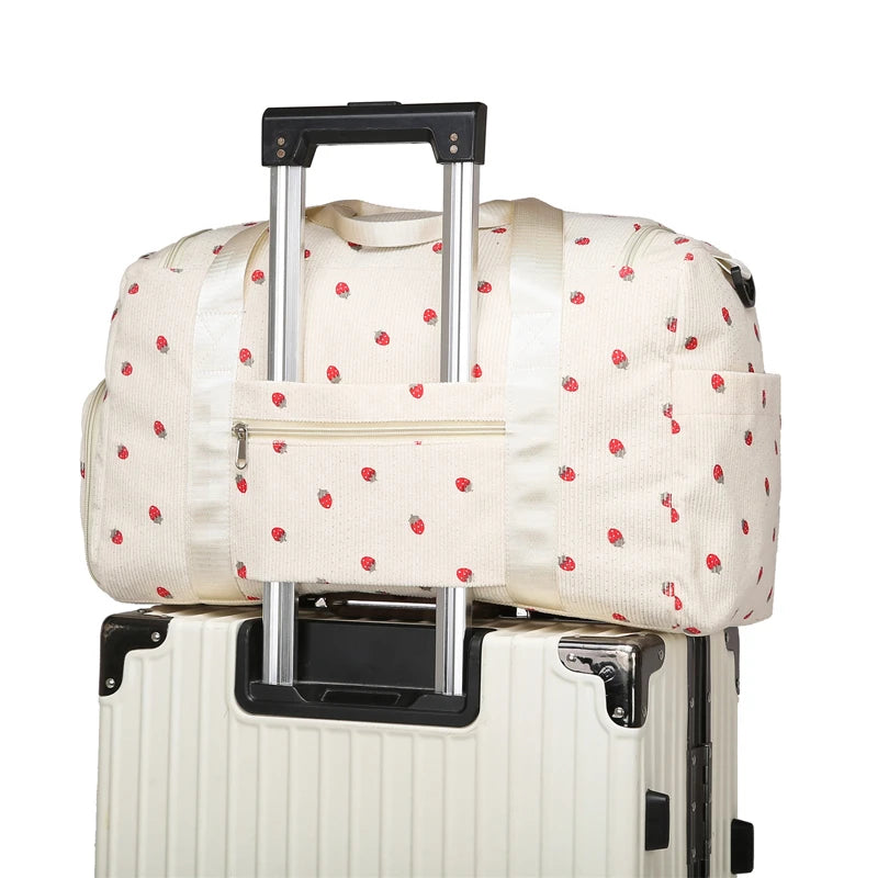 Sac de voyage côtelé