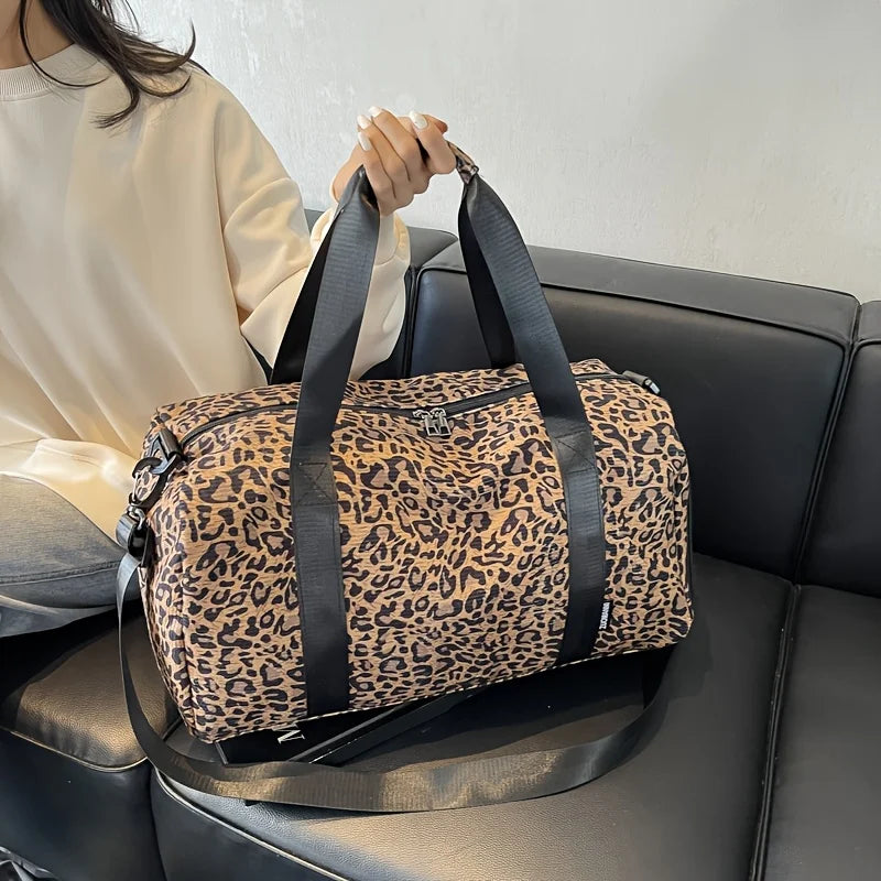 Sac de voyage femme leopard