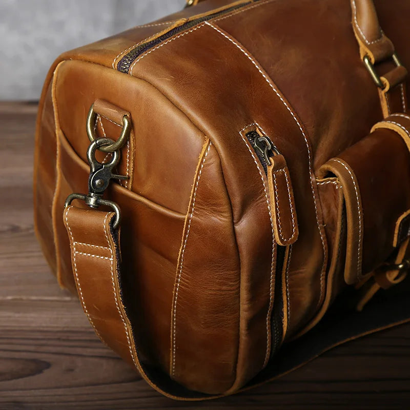 Sac de voyage ancien en cuir