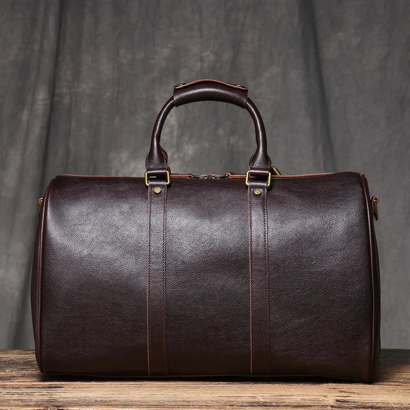 Sac de voyage homme noir cuir