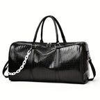 Sac voyage croco noir | Le-sac-du-voyageur.fr