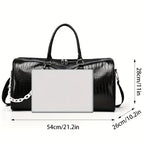 Sac voyage croco noir