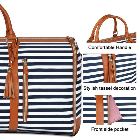 Sac de voyage rayé