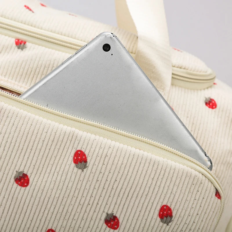 Sac de voyage côtelé