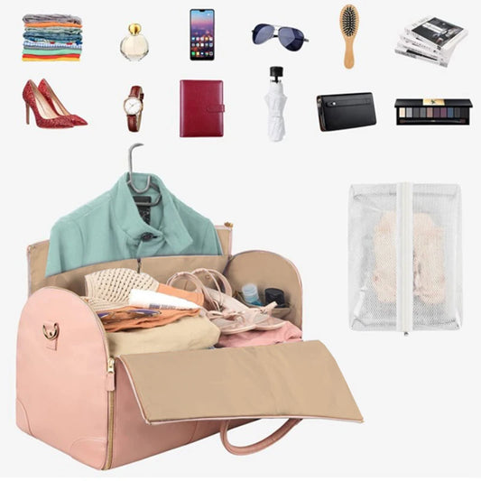 Sac de voyage femme beige
