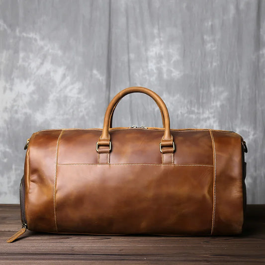 Sac de voyage ancien en cuir