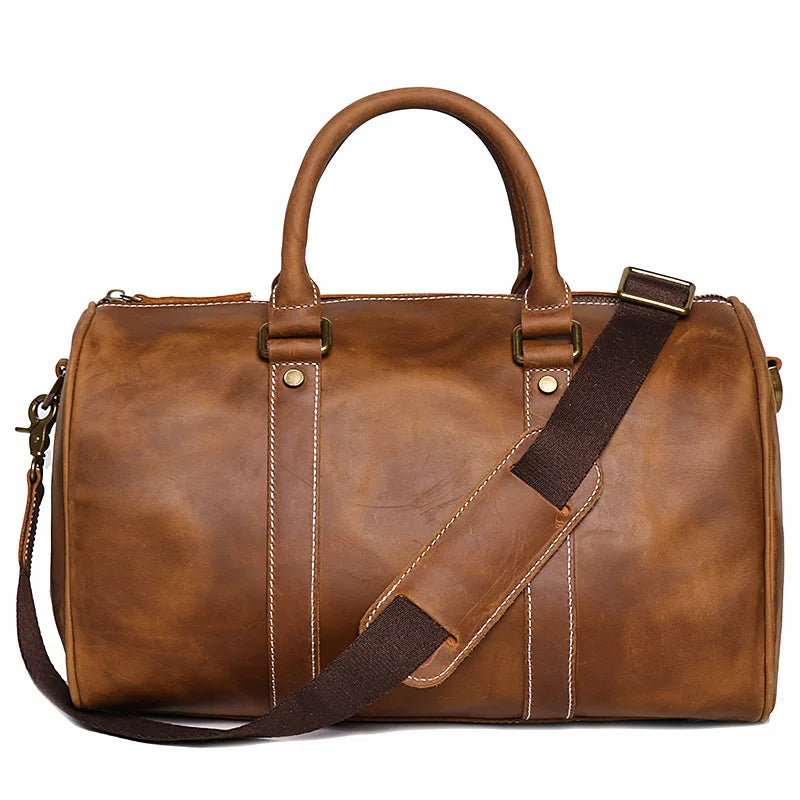Sac de voyage homme cuir camel