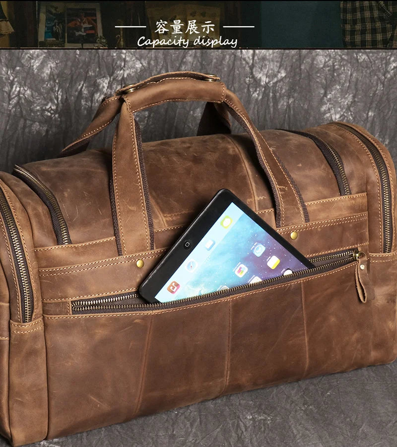 Sac voyage weekend homme cuir