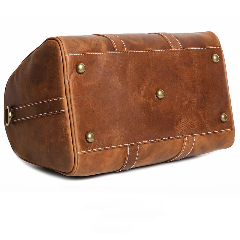 Sac de voyage homme cuir camel