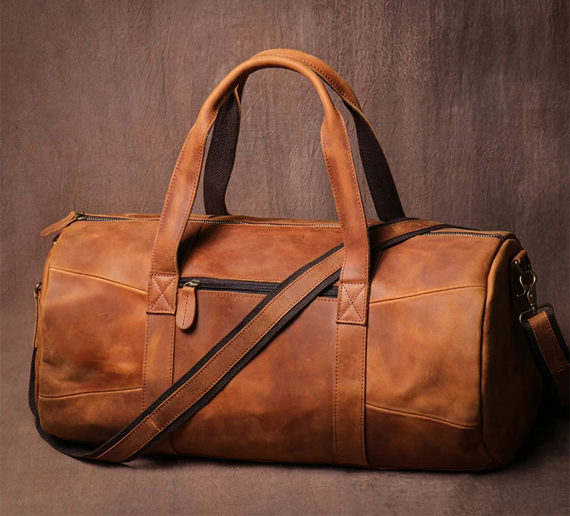 Sac de voyage homme cuir marron | Le-sac-du-voyageur.fr