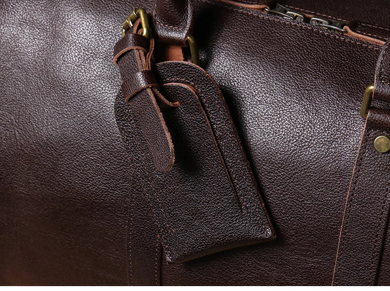 Sac de voyage homme noir cuir