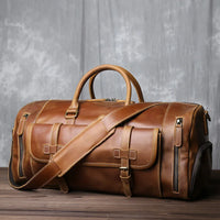 Sac de voyage ancien en cuir | Le-sac-du-voyageur.fr