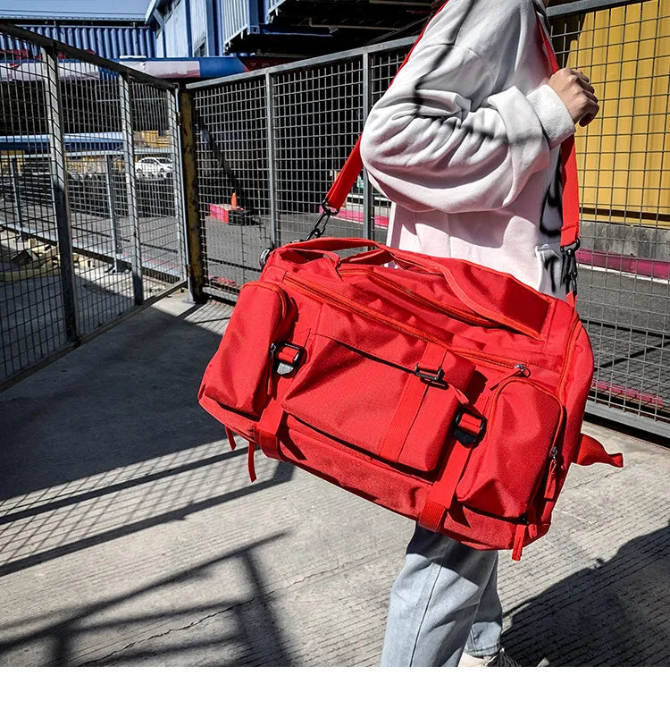 Sac de voyage femme rouge