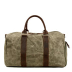 Sac de voyage homme toile et cuir