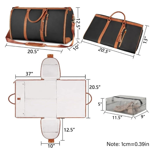Sac de voyage femme marron