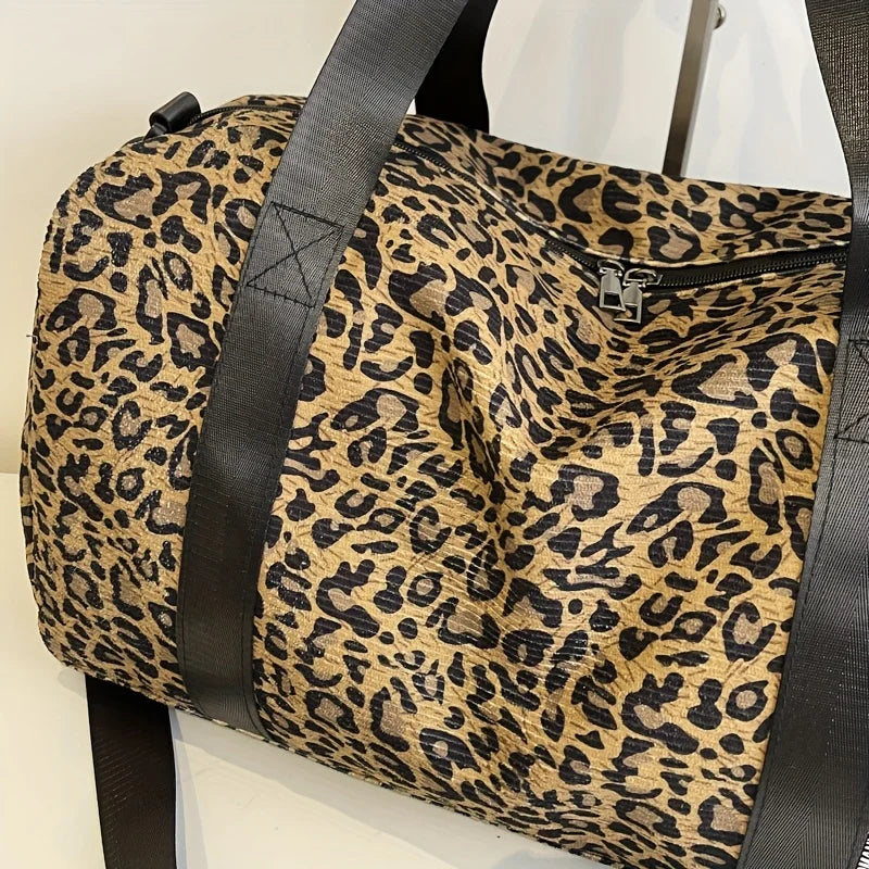 Sac de voyage femme leopard