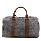 Sac de voyage homme toile et cuir