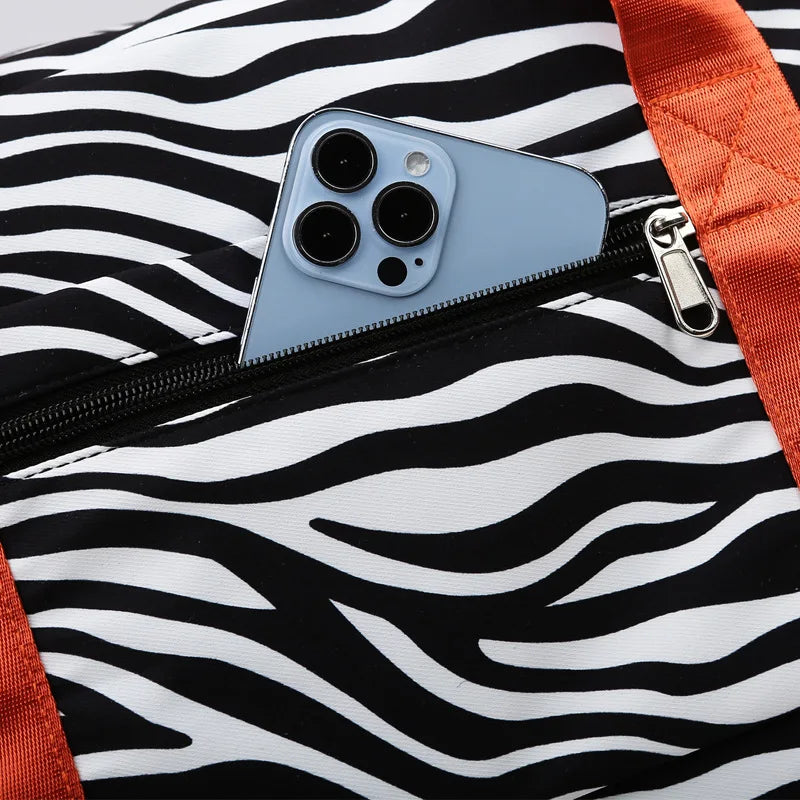 Sac de voyage zèbre