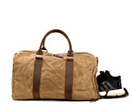 Sac de voyage homme toile et cuir
