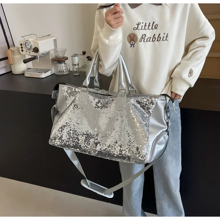 Sac de voyage femme paillette